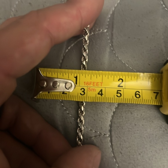 925 solid sterling silver 22” rope chain - Picture 5 of 5